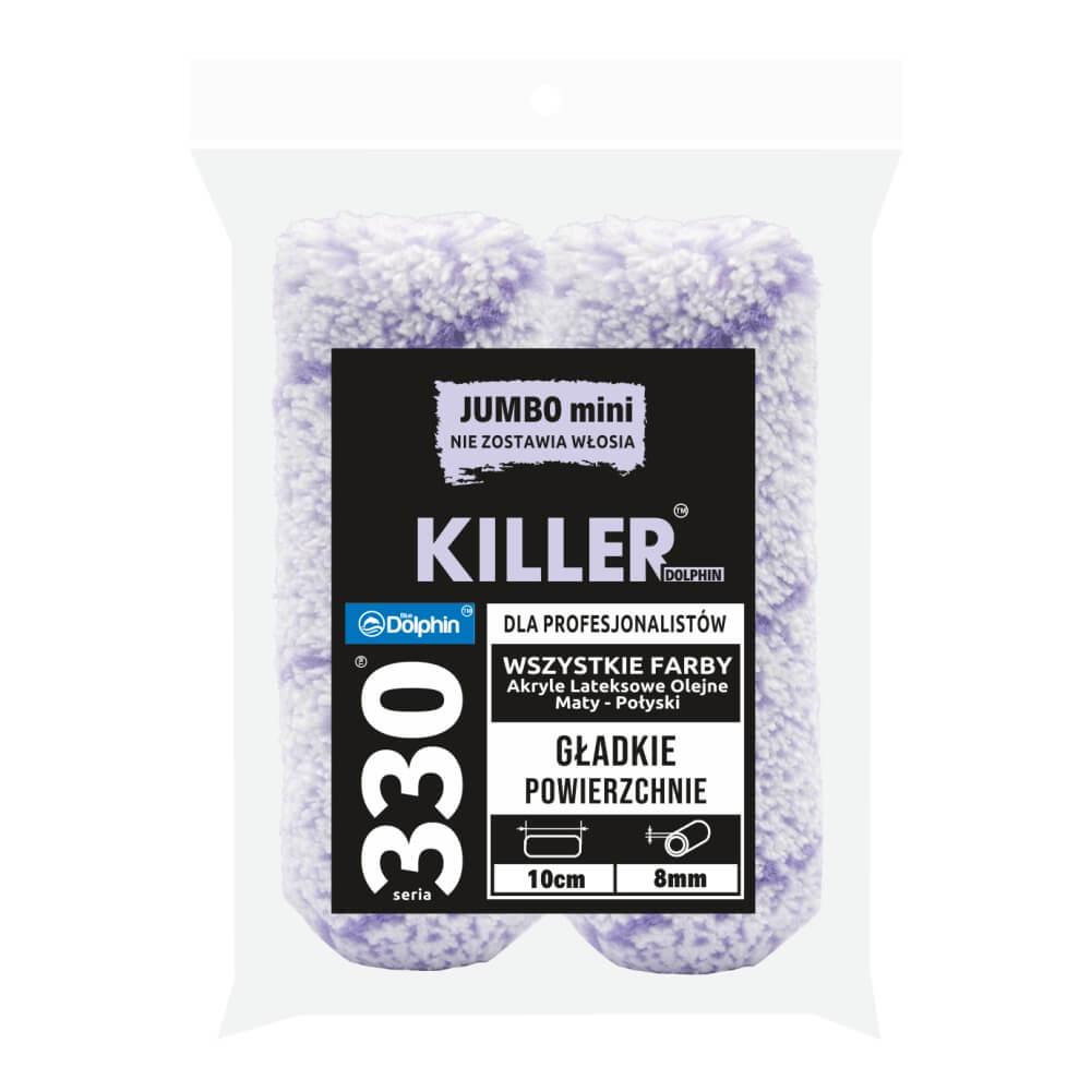 Валик малярний BLUEDOLPHIN 330 Jumbo Mini KILLER K10W9 10 см 9 мм (01716)